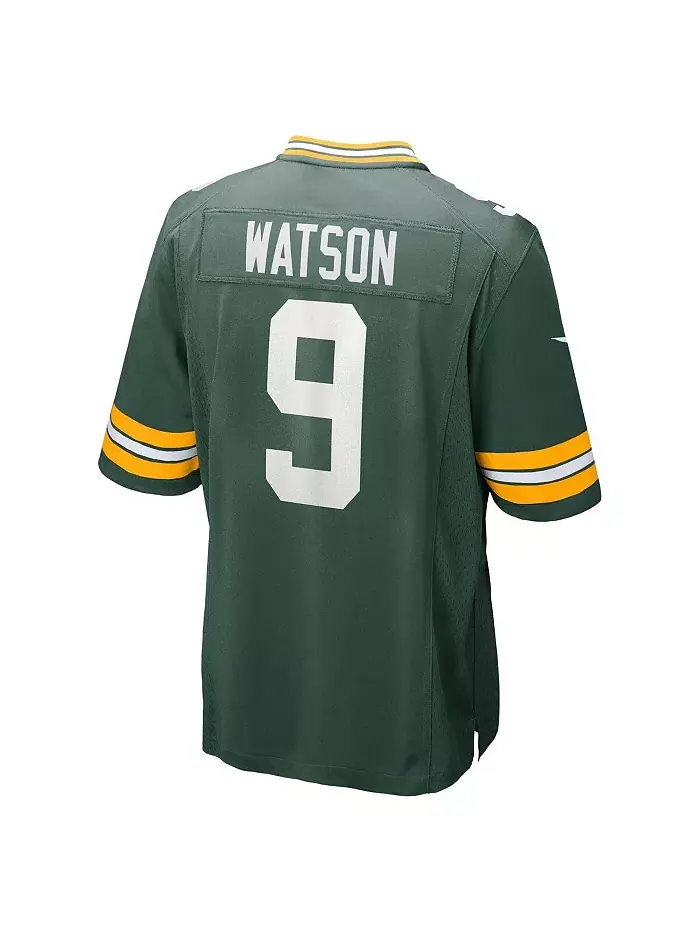 Мужская игровая футболка Christian Watson Green Bay Packers в зеленом цвете Nike — изображение 2 из 3