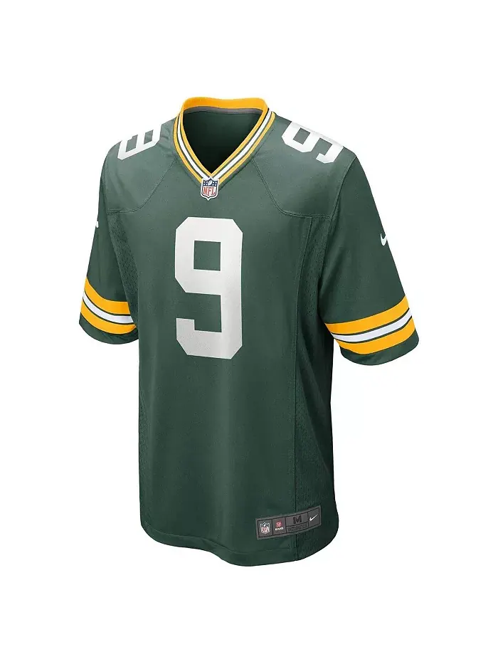 Мужская игровая футболка Christian Watson Green Bay Packers в зеленом цвете Nike — изображение 3 из 3