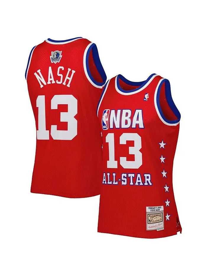 Мужская красная майка Стив Нэш Западной конференции 2003 All Star Game Swingman Mitchell & Ness — изображение 1 из 1, красный