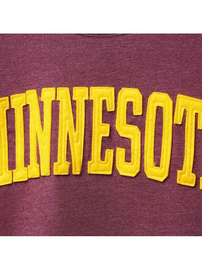 Женская темно-бордовая футболка с длинным рукавом Minnesota Golden Gophers Two-Hit Canyon Pressbox — изображение 4 из 4