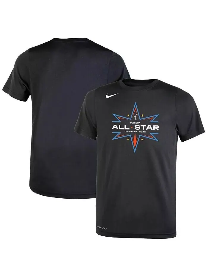 Футболка Big Boys and Girls Black 2022 WNBA All-Star Game Legend Performance с логотипом Nike — изображение 1 из 3