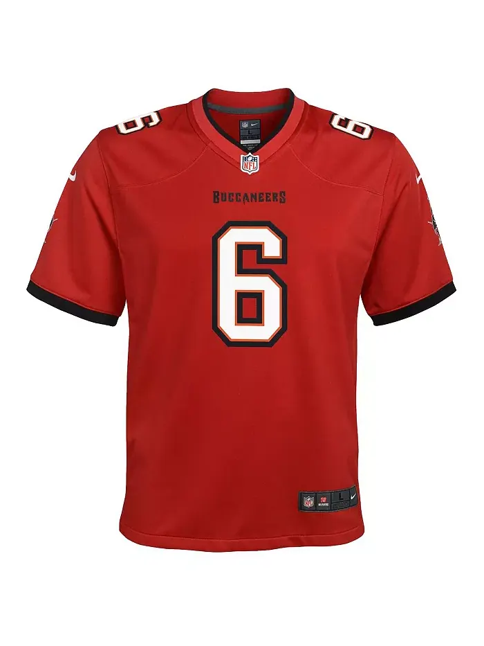 Футболка Tampa Bay Buccaneers игровая красная Big Boys Baker Mayfield Nike — изображение 2 из 3