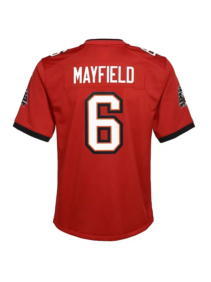 Футболка Tampa Bay Buccaneers игровая красная Big Boys Baker Mayfield Nike — изображение 3 из 3