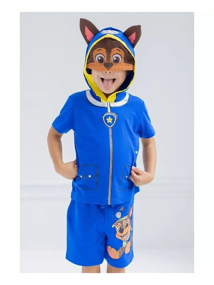 Мальчиковый комплект для косплея Chase, Skye, Rubble и Marshall: футболка и велосипедные шорты из — изображение 5 из 7