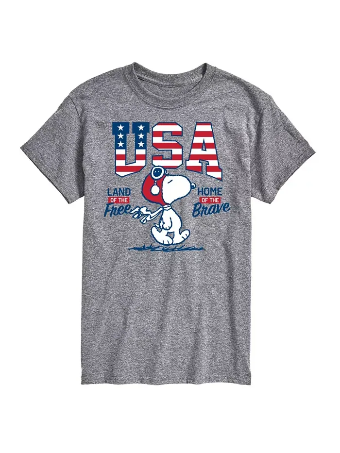 Футболка мужская с коротким рукавом Hybrid Apparel Peanuts USA AIRWAVES — изображение 1 из 3