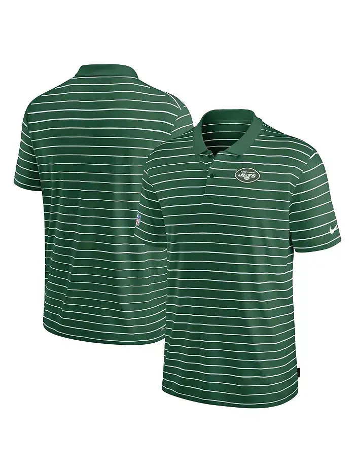 Мужская зеленая поло New York Jets Sideline Lock Up Victory Performance Nike — изображение 1 из 3