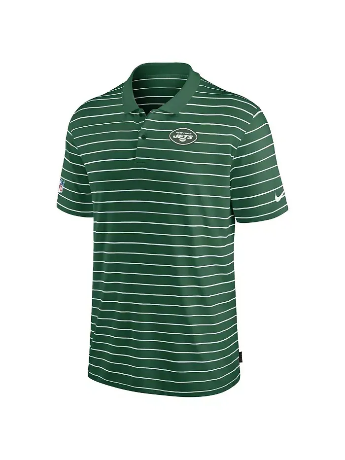Мужская зеленая поло New York Jets Sideline Lock Up Victory Performance Nike — изображение 2 из 3
