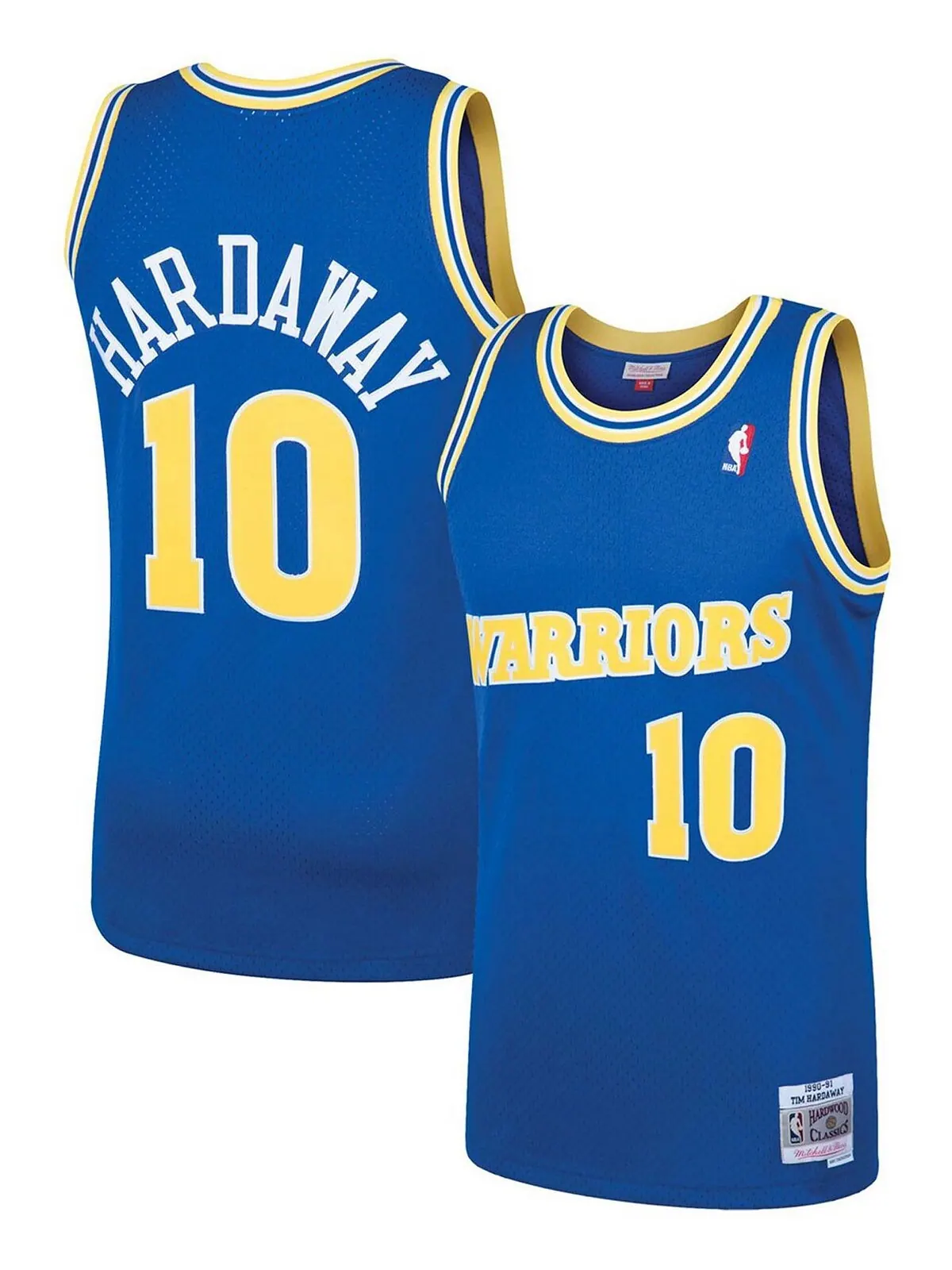 Мужская футболка tim hardaway royal golden state warriors 1990 hardwood classics swingman player — изображение 1 из 3