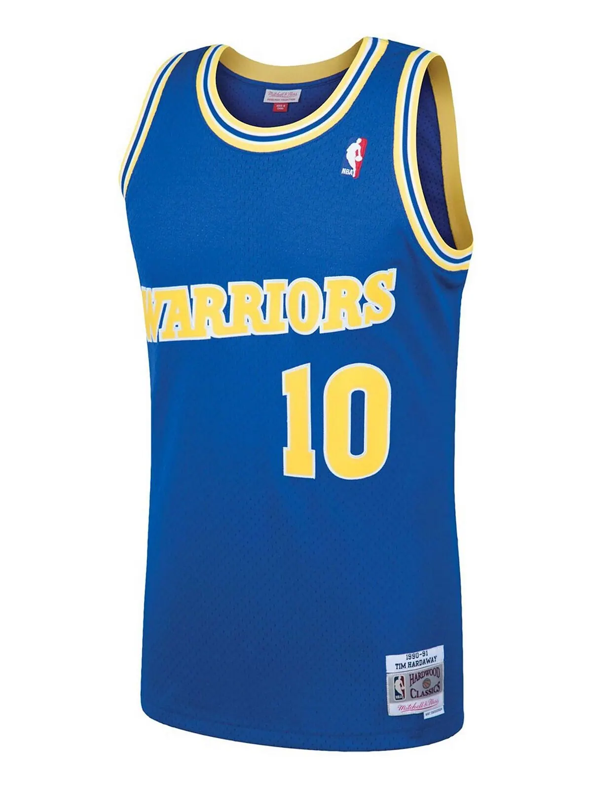Мужская футболка tim hardaway royal golden state warriors 1990 hardwood classics swingman player — изображение 2 из 3