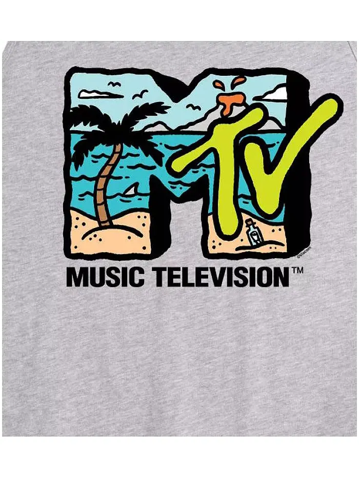 Гибридная футболка-майка с логотипом MTV для мужчин AIRWAVES — изображение 3 из 3