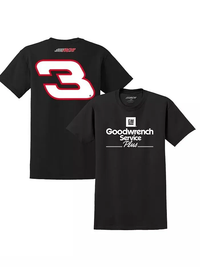 Мужская черная футболка Dale Earnhardt Goodwrench Service Plus Sponsor Lifestyle Richard Childress