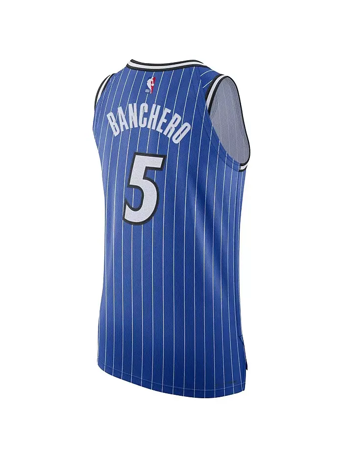Мужская синяя майка Orlando Magic игрока Паоло Банкеро Authentic Player Icon Edition Nike — изображение 2 из 3