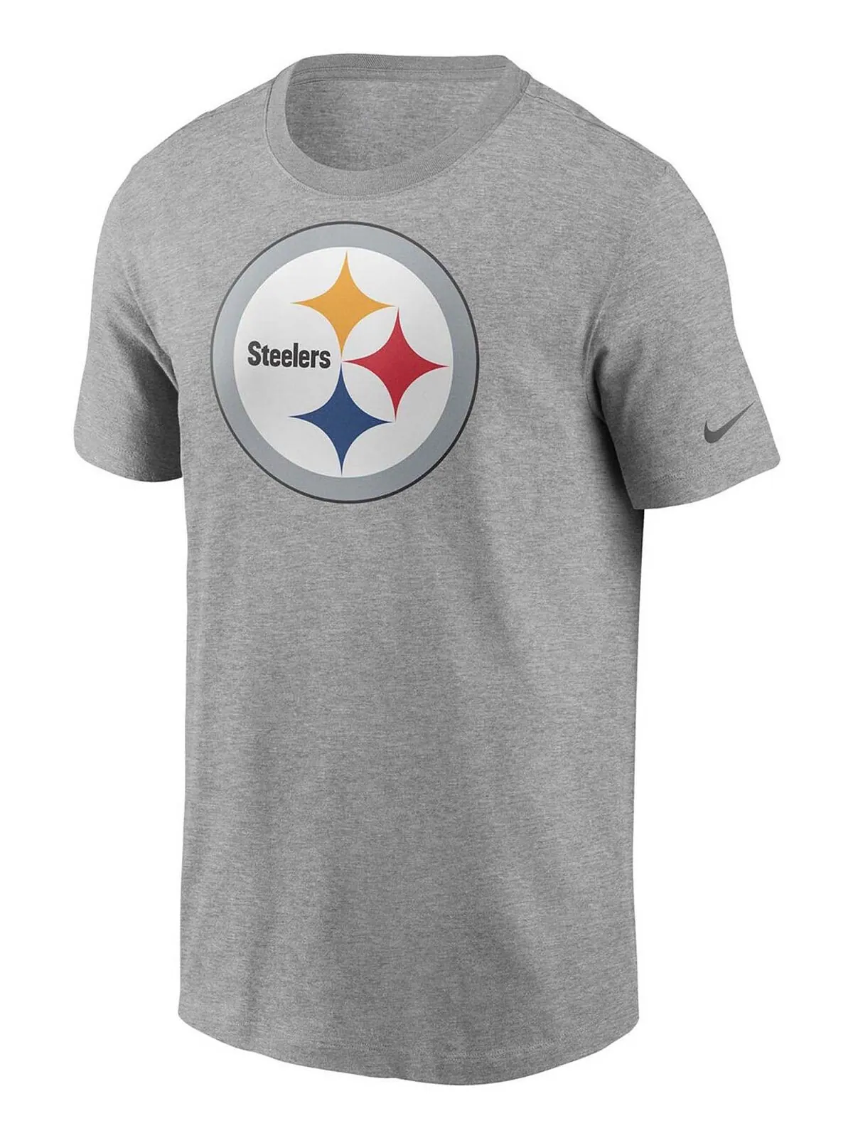 Мужская серая футболка с логотипом Pittsburgh Steelers Primary Logo Nike — изображение 3 из 3, серый