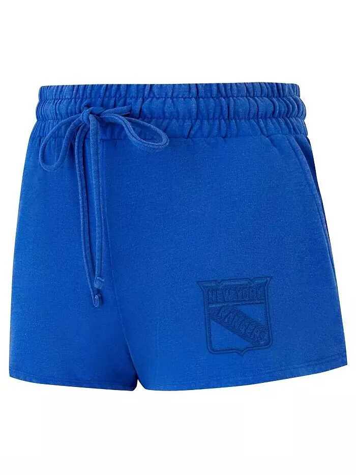 Женские синие флисовые шорты New York Rangers Volley Concepts Sport — изображение 3 из 3
