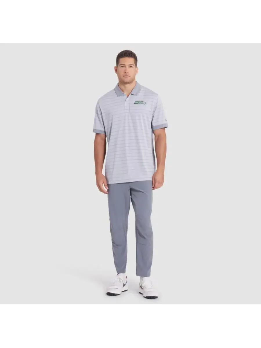 Nike Мужская поло-рубашка Wolf Gray Seattle Seahawks 2025 Rivalries Collection Sideline Victory — изображение 3 из 3, серый