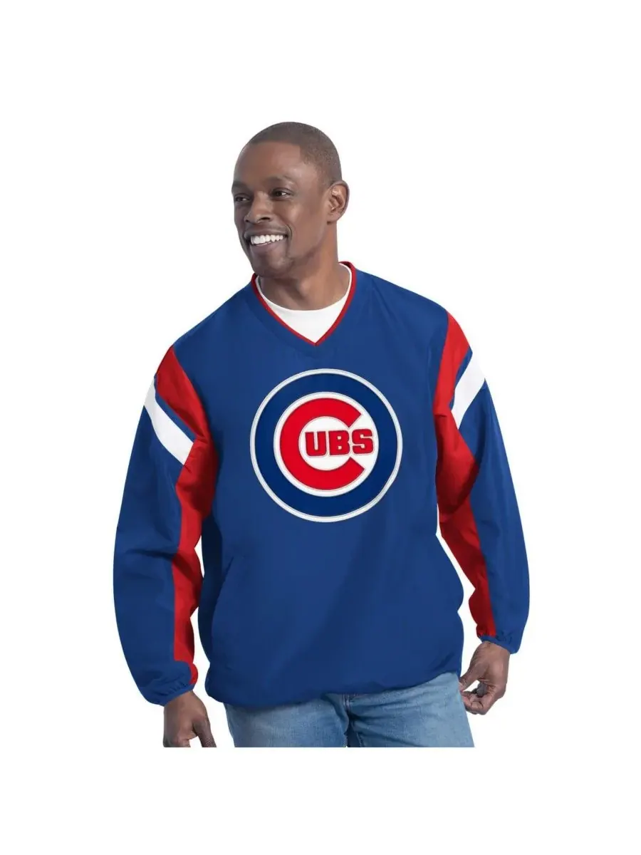 Мужская толстовка с V-образным вырезом и двойным покрытием Royal Chicago Cubs G-III Sports by Carl — изображение 1 из 2