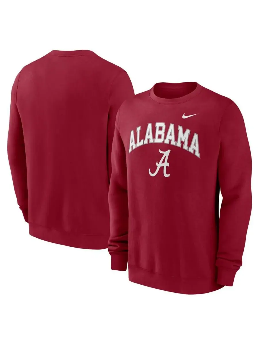 Nike Мужская толстовка с аркой «Crimson Alabama Crimson Tide» — изображение 1 из 3, красный