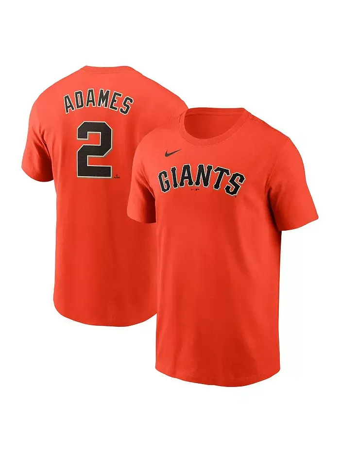 Мужская футболка Willy Adames Orange San Francisco Giants Fuse Name Number Nike — изображение 1 из 3