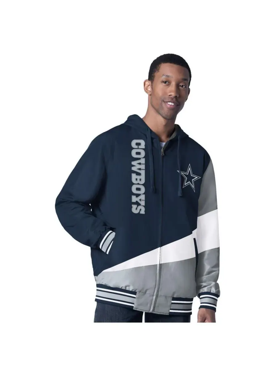 G-III Sports by Carl Banks Мужская двусторонняя куртка на молнии с логотипом Dallas Cowboys — изображение 1 из 2