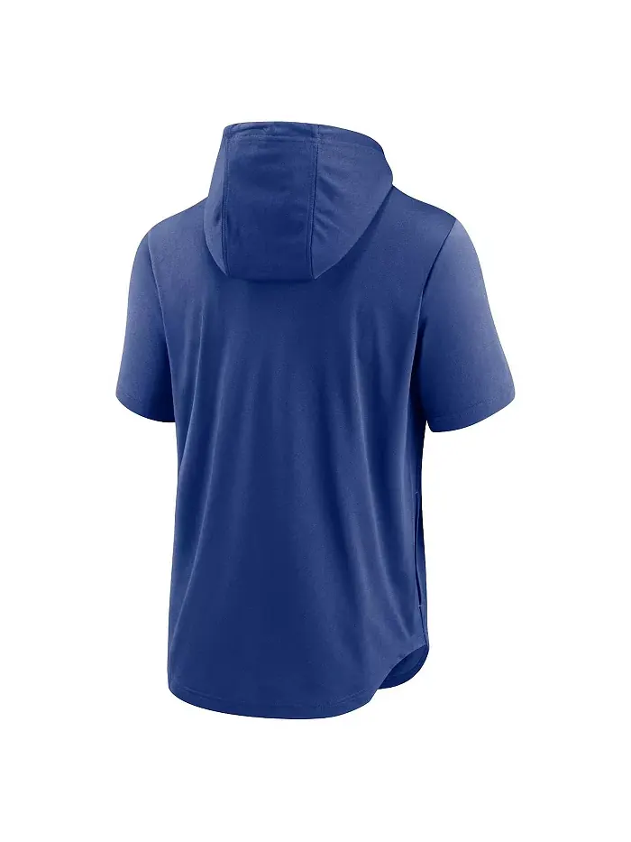 Мужская производительная толстовка с капюшоном и короткими рукавами Royal Kansas City Royals Logo — изображение 3 из 3