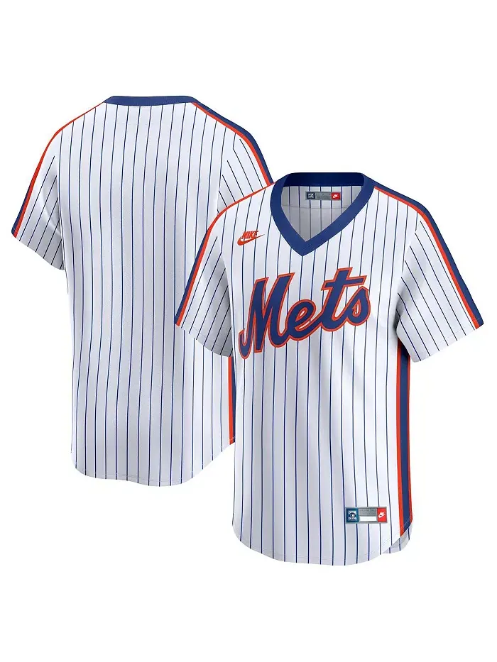 Мужская белая футболка New York Mets Cooperstown Collection Limited Nike — изображение 1 из 3