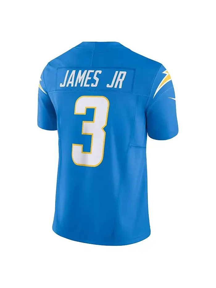 Мужская джерси Los Angeles Chargers Vapor F.U.S.E. Limited цвета пудрово-голубого с именем Derwin — изображение 2 из 3