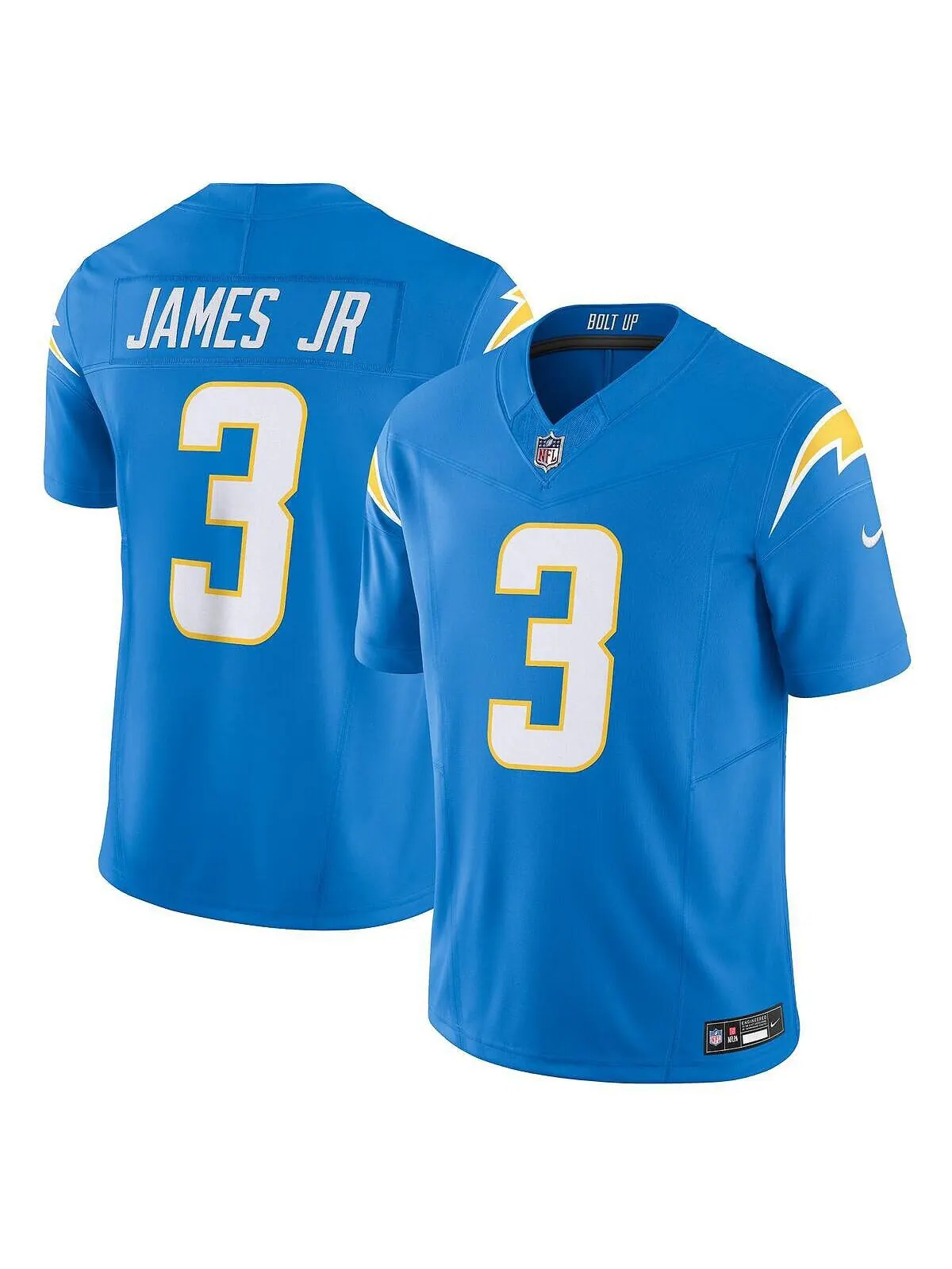 Мужские кроссовки Derwin James Jr. Powder Blue Los Angeles Chargers Vapor F.U.S.E. Ограниченный