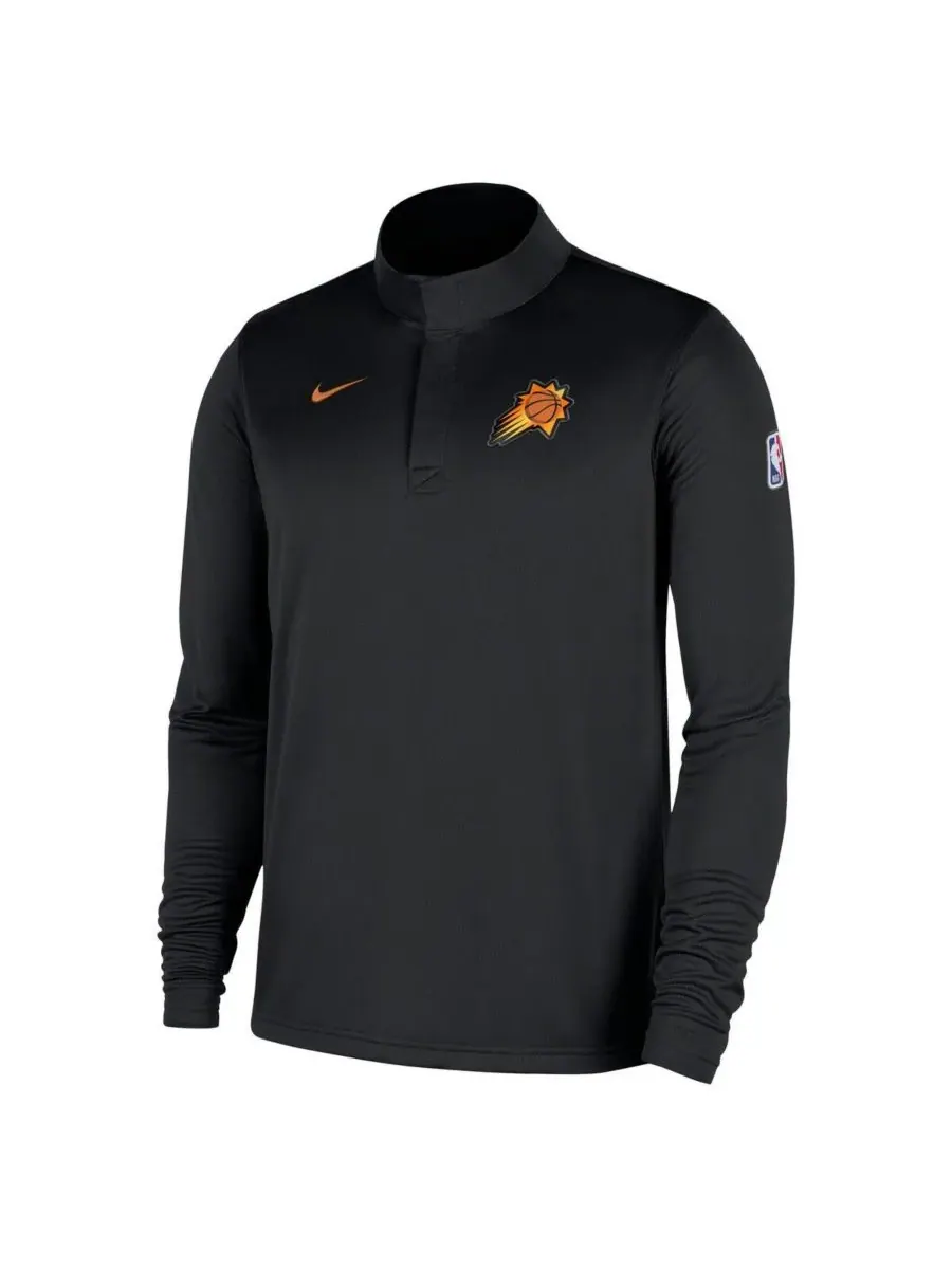 Nike Мужская черная толстовка Phoenix Suns 2025/26 Authentic Coaches Quarter-Zip Dri-Fit — изображение 2 из 4, черный