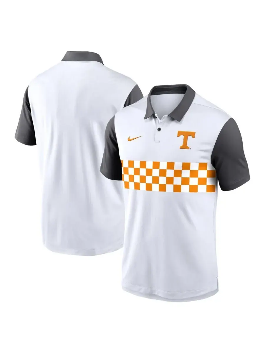 Nike Мужская белая поло-рубашка Tennessee Volunteers Campus Pattern Vapor Performance — изображение 1 из 3, белый