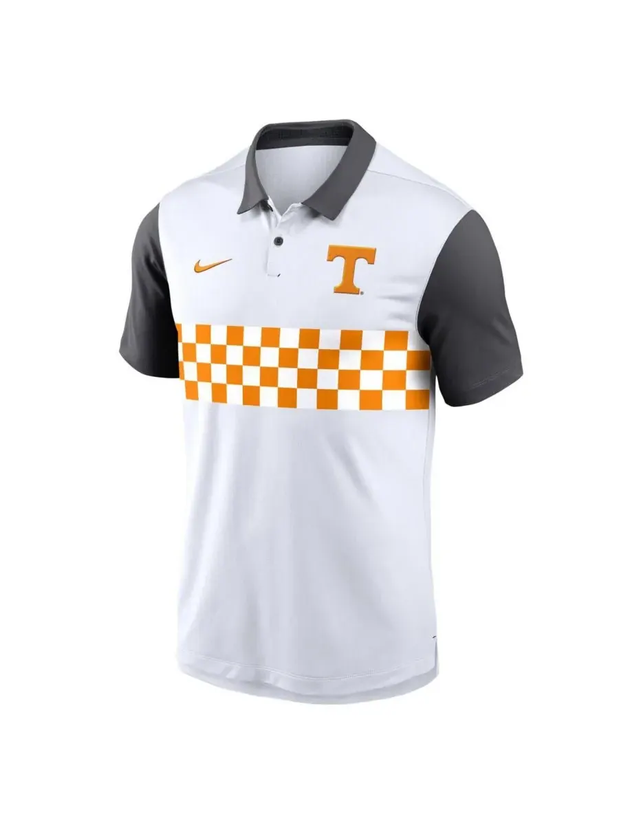 Nike Мужская белая поло-рубашка Tennessee Volunteers Campus Pattern Vapor Performance — изображение 3 из 3, белый