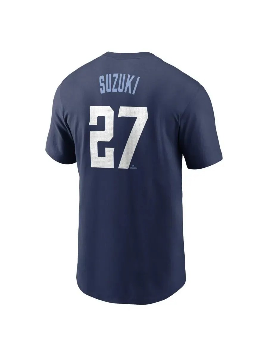 Nike Мужская футболка Seiya Suzuki Navy Chicago Cubs Fuse City Connect с именем и номером — изображение 3 из 3, темно-синий