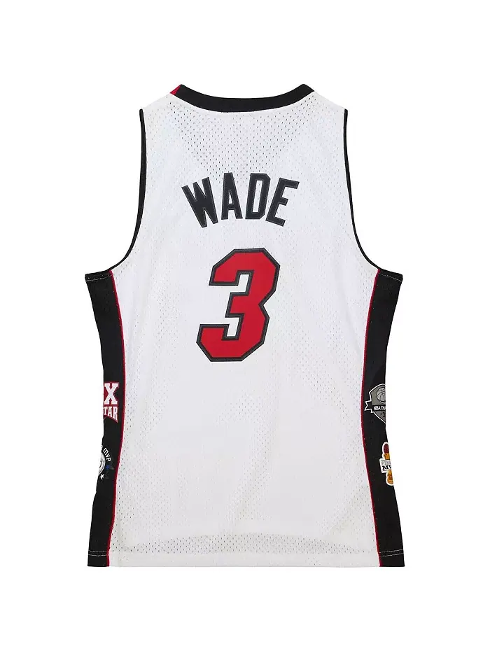 Мужская и женская баскетбольная майка Dwyane Wade в ретро-стиле Miami Heat, посвященная включению в — изображение 3 из 4