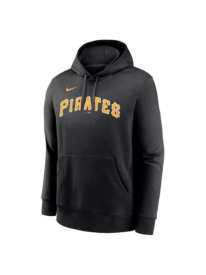 Мужская толстовка с капюшоном Roberto Clemente черная с именем, номером и клубом Pittsburgh Pirates — изображение 3 из 3
