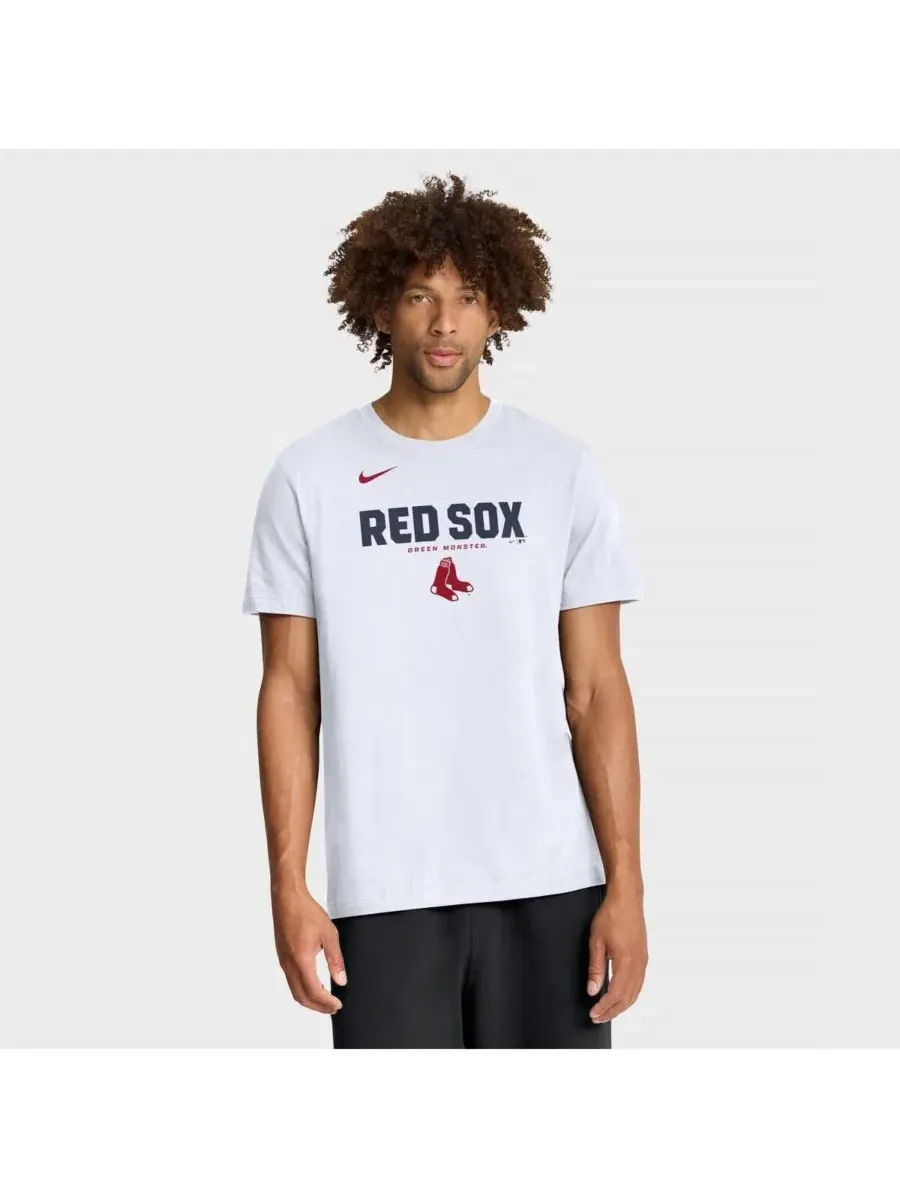Мужская белая футболка Boston Red Sox с крупным названием команды Nike — изображение 1 из 4, белый