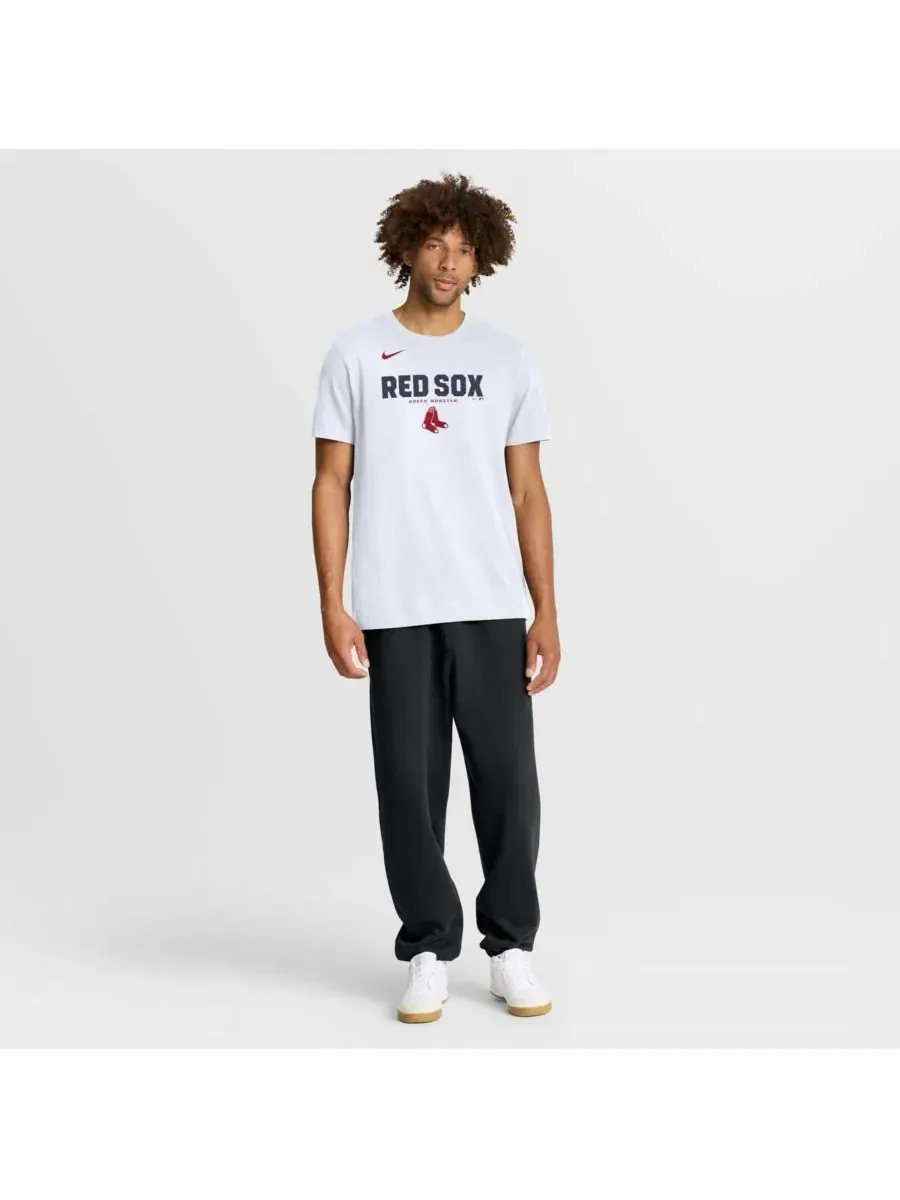 Мужская белая футболка Boston Red Sox с крупным названием команды Nike — изображение 3 из 4, белый