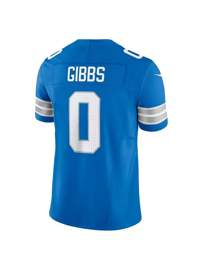 Мужская джерси Detroit Lions Vapor F.U.S.E. Limited синего цвета Jahmyr Gibbs Nike — изображение 2 из 3