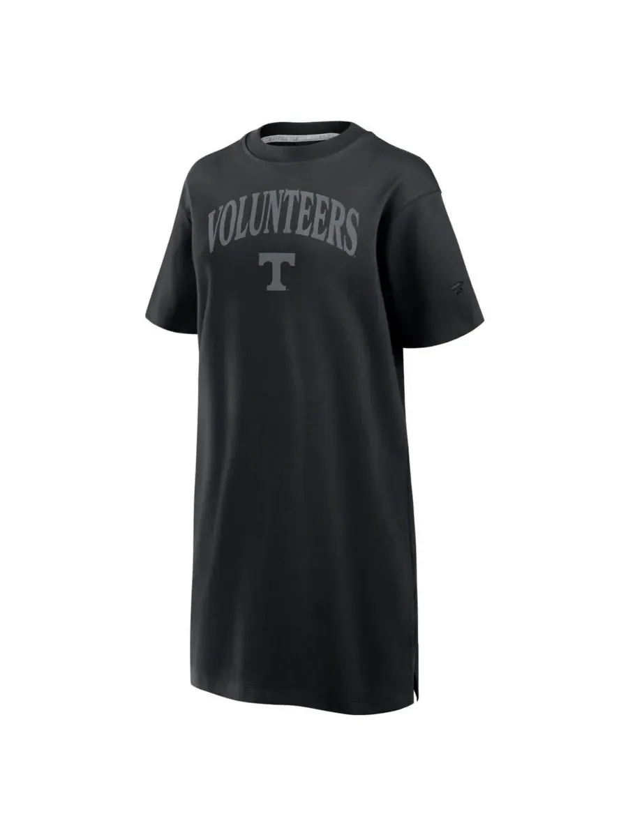 Fanatics Женское платье-футболка Black Tennessee Volunteers Elements Go Tri-Blend — изображение 3 из 3, черный