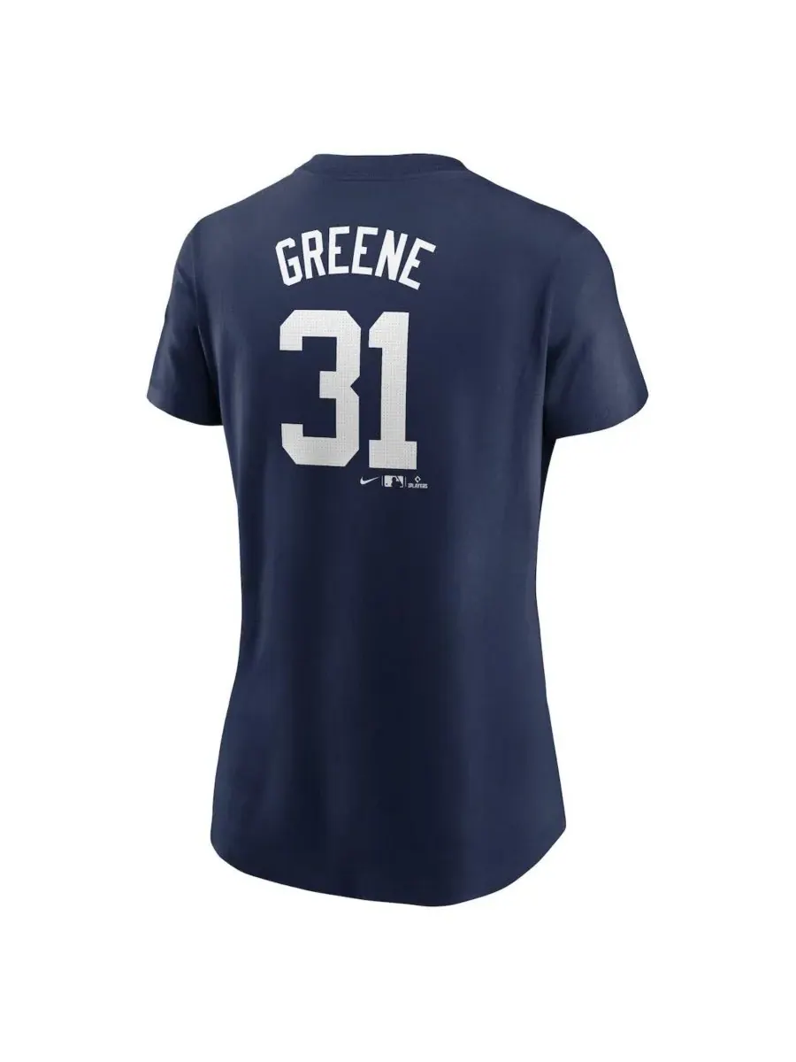Nike Женская футболка Riley Greene Navy Detroit Tigers Fuse с номером и фамилией — изображение 3 из 3, темно-синий