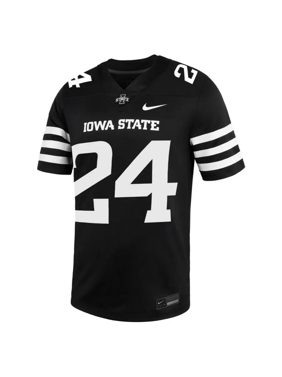 Nike Мужская черная альтернативная игровая майка Iowa State Cyclones, размер 24 — изображение 2 из 3, черный