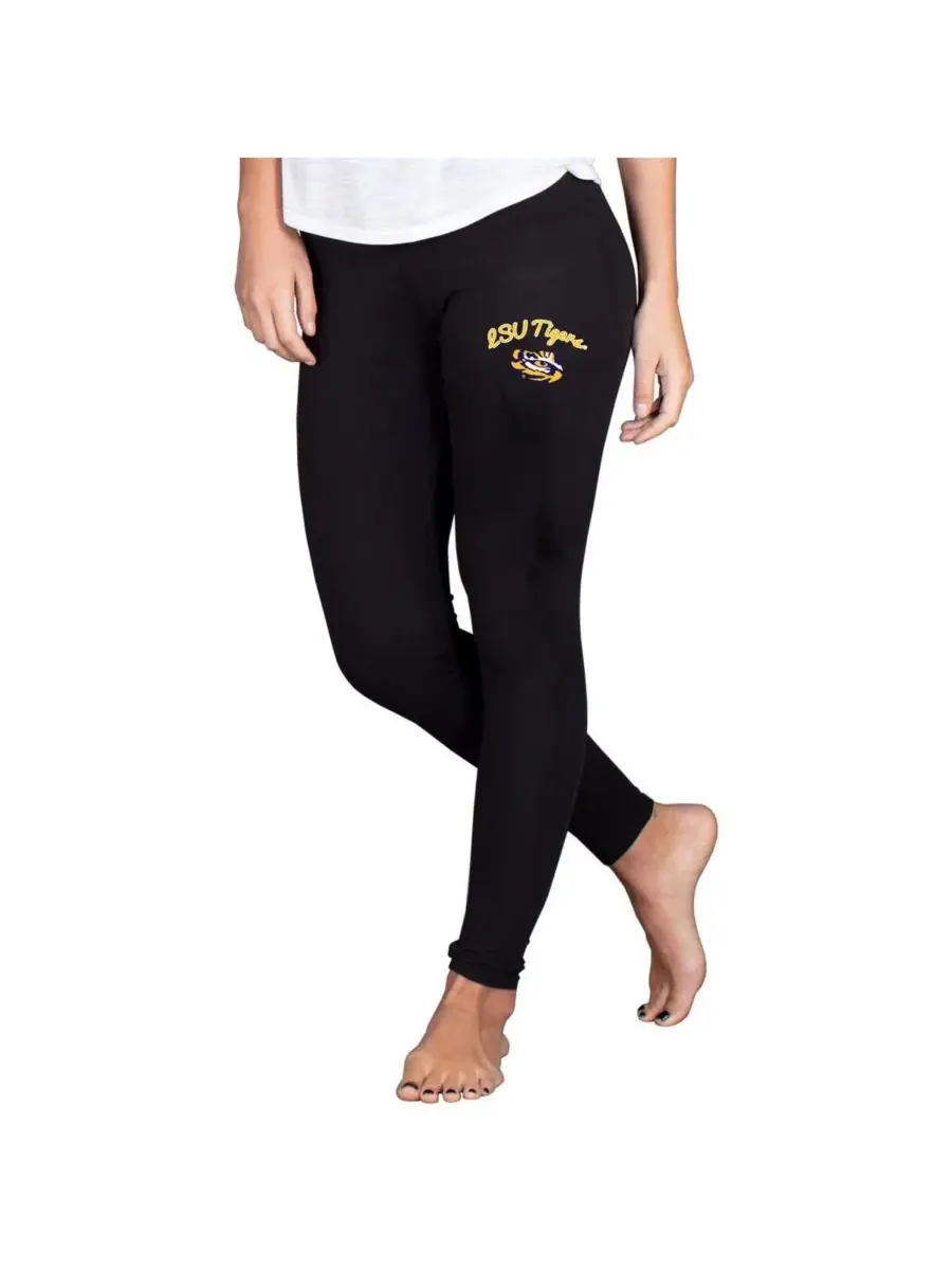 Concepts Sport Женские черные леггинсы LSU Tigers Fraction Essential — изображение 1 из 1, черный