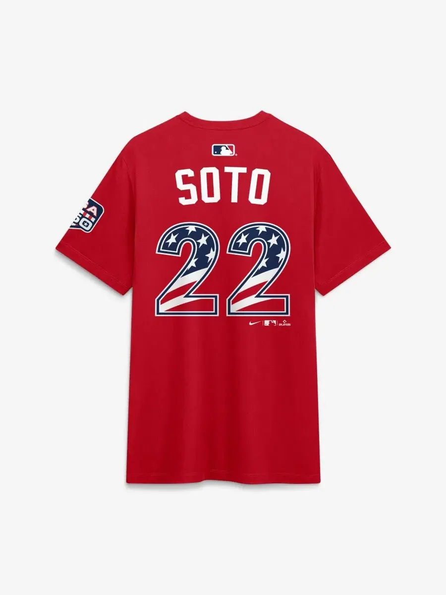 Футболка мужская с коротким рукавом Juan Soto Nike — изображение 3 из 3, красный