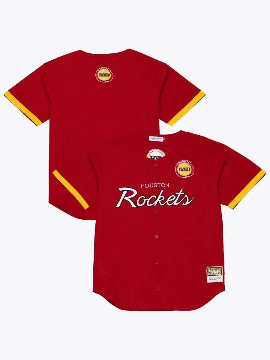Мужская футболка с принтом Hardwood Classics Head Coach Mesh Mitchell & Ness — изображение 1 из 3, красный