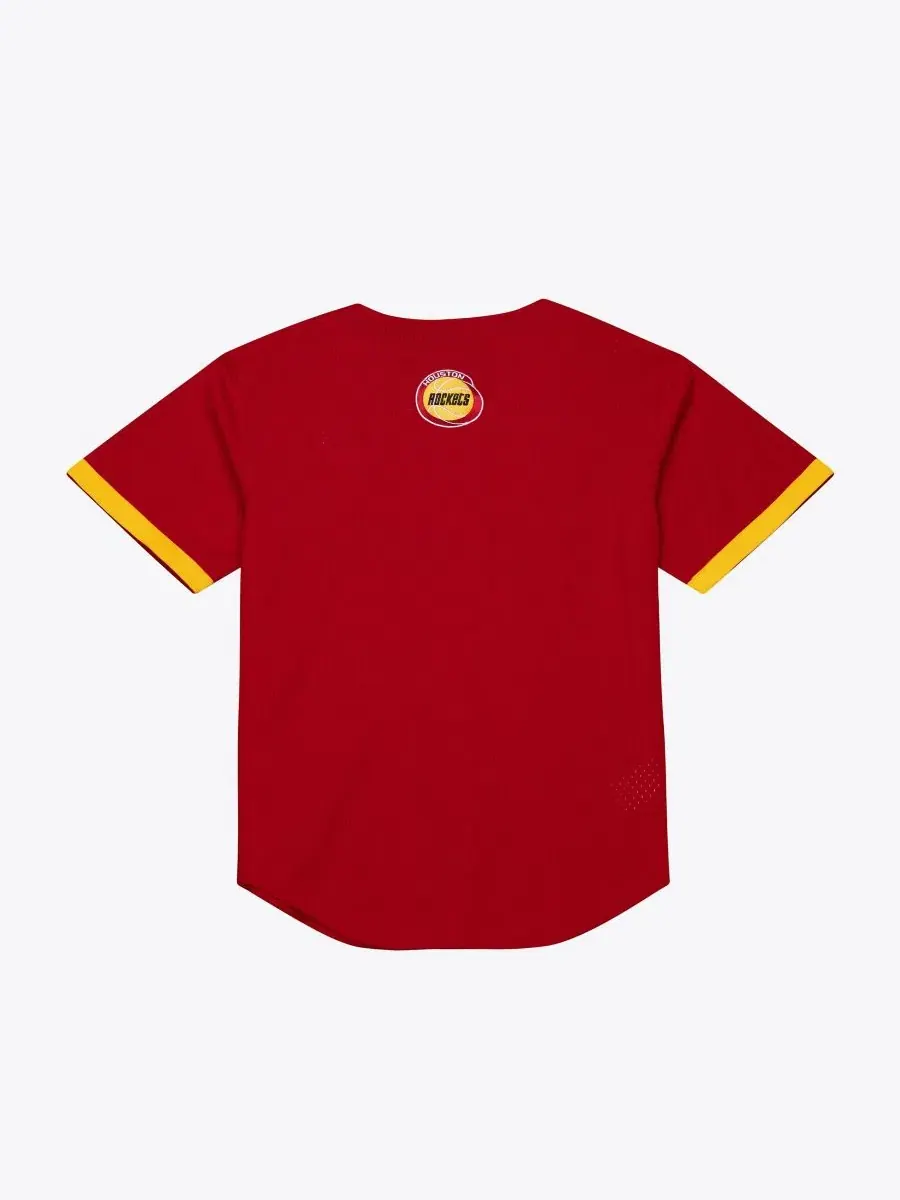 Мужская футболка с принтом Hardwood Classics Head Coach Mesh Mitchell & Ness — изображение 2 из 3, красный