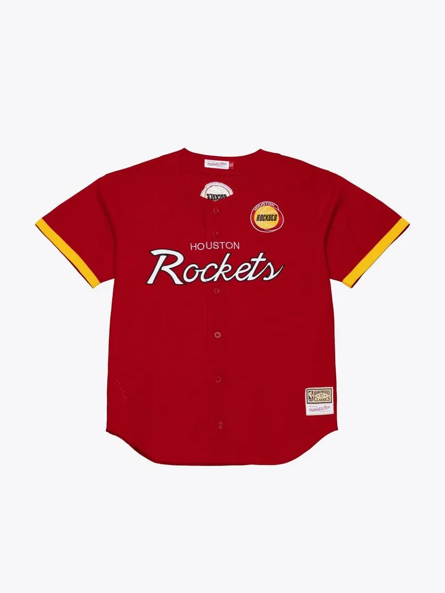 Мужская футболка с принтом Hardwood Classics Head Coach Mesh Mitchell & Ness — изображение 3 из 3, красный