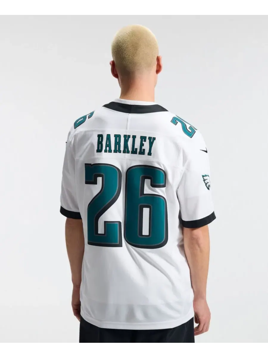 Футболка с длинным рукавом Saquon Barkley Vapor F.U.S.E. Stitched Limited Nike — изображение 4 из 5, белый