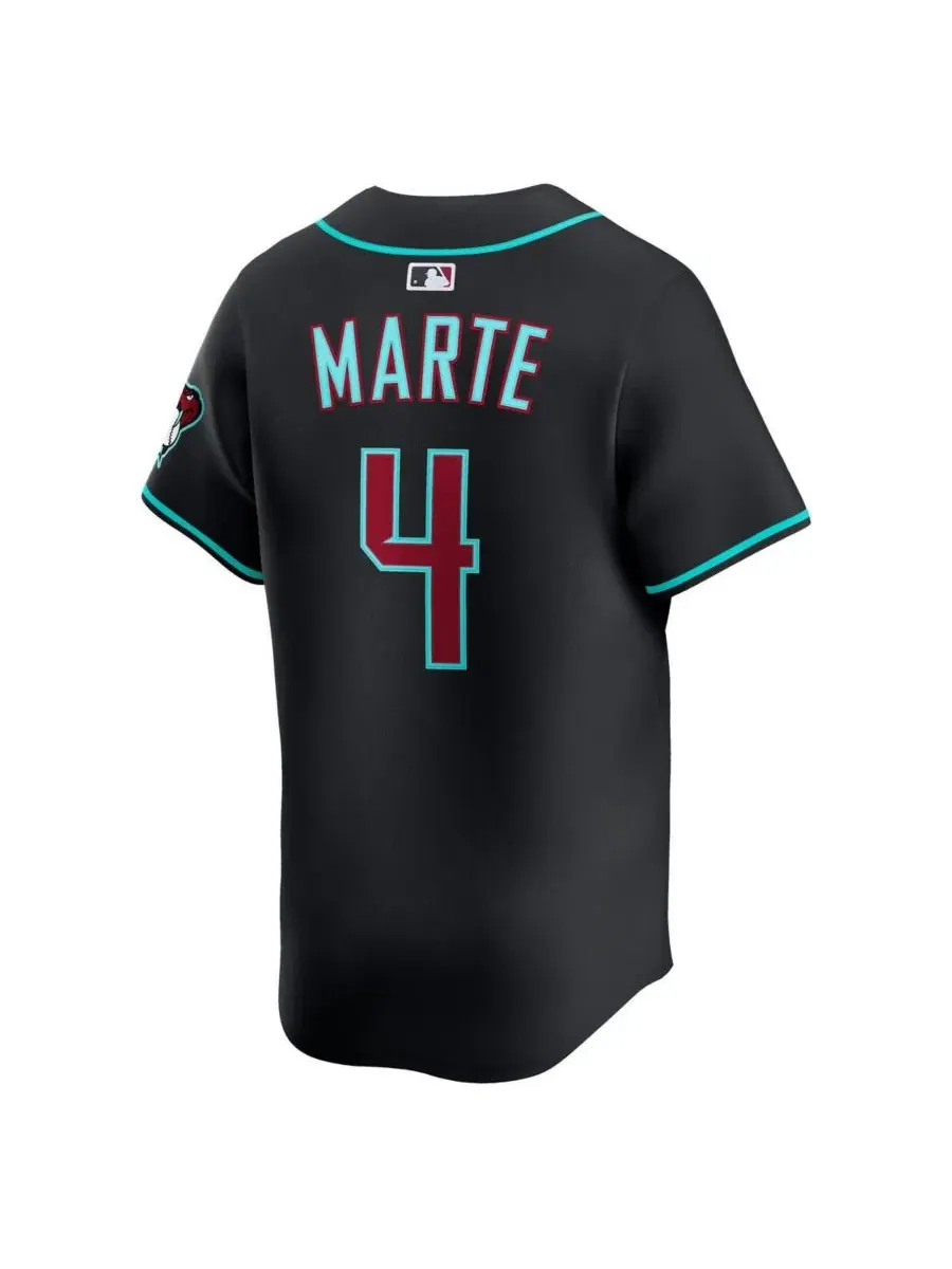 Мужская бейсбольная джерси с длинным рукавом Ketel Marte Alternate Limited Nike — изображение 3 из 3, черный