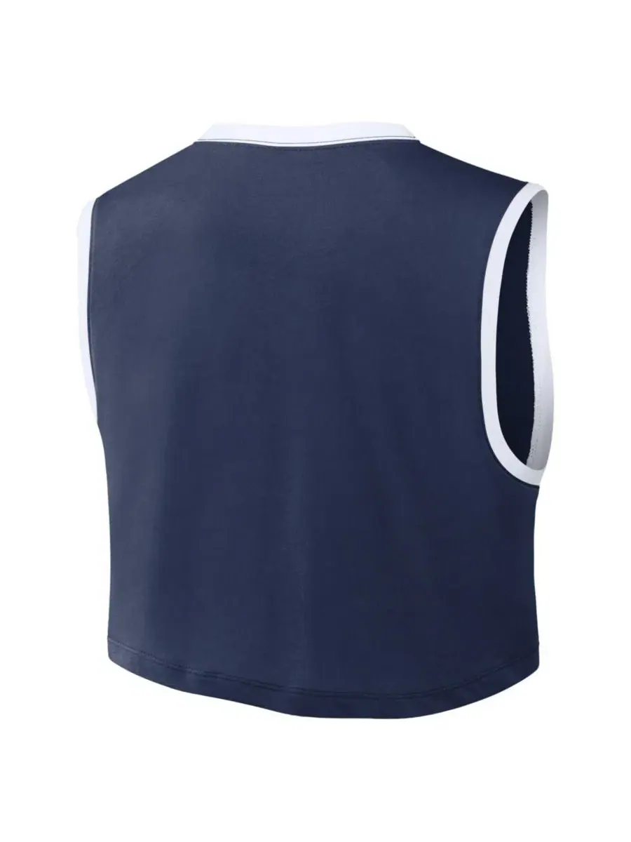 Женская укороченная майка свободного кроя New York Yankees Primetime из ткани Dri-FIT темно-синего — изображение 5 из 8