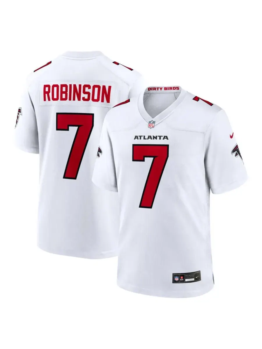 Мужская белая игровая майка Bijan Robinson Atlanta Falcons Nike — изображение 1 из 5, белый