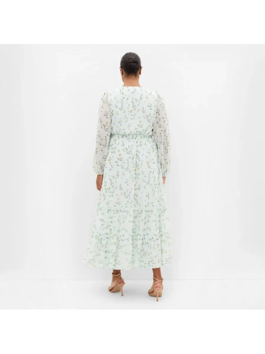 Платье макси с принтом Kiki Ditsy Print CITY CHIC, Sweet Ditsy — изображение 2 из 5