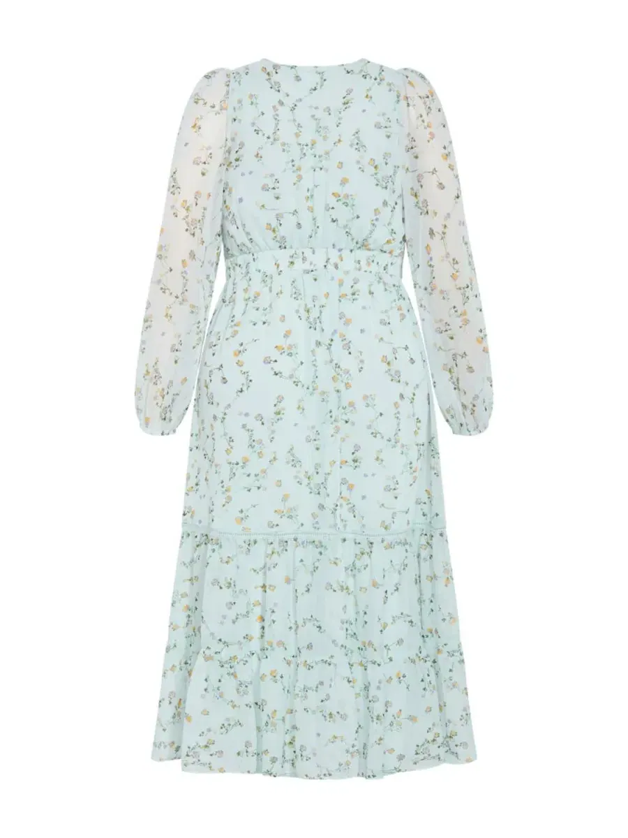 Платье макси с принтом Kiki Ditsy Print CITY CHIC, Sweet Ditsy — изображение 5 из 5